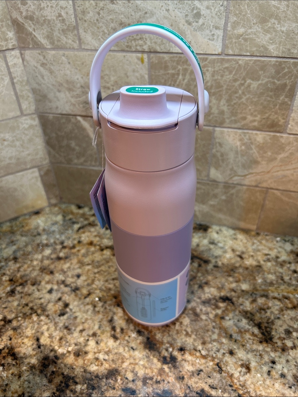 LARQ Bottle Swig Top in Luberon Lavender with a clip-and-go handle/filter New - Picture 3 of 7
